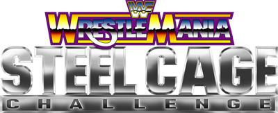 WWF Wrestlemania Steel Cage Challenge logo for Sega Master System